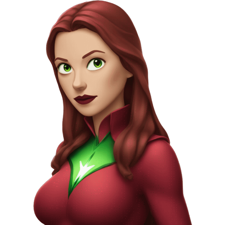 Scarlet witch with green eyes  emoji