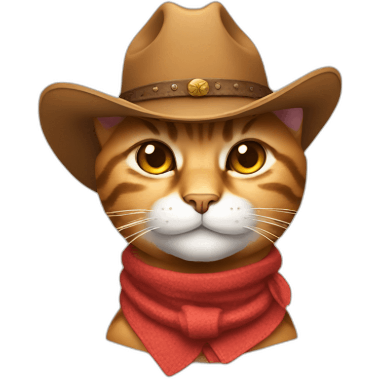 smirking cat with cowboy hat emoji