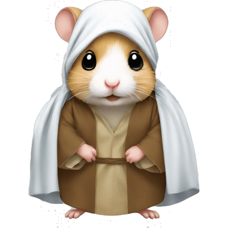 An Arab hamster wearing a thobe and shemagh emoji