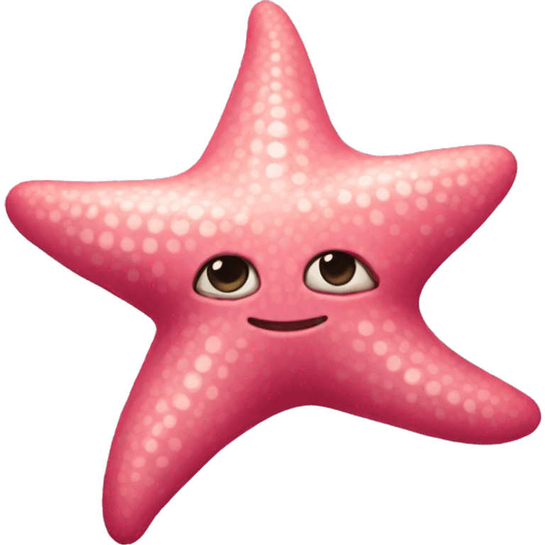 Pink star fish  emoji