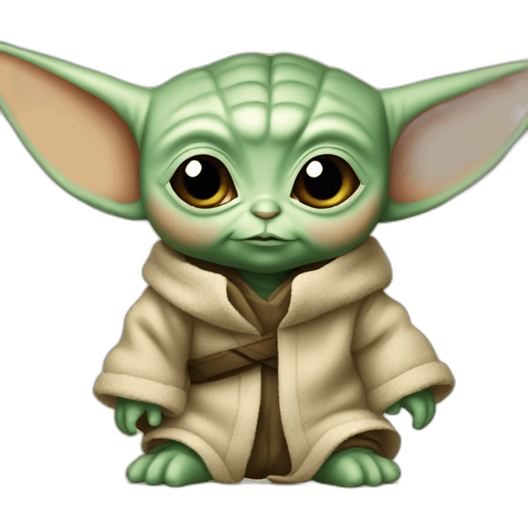 baby yoda shows class emoji