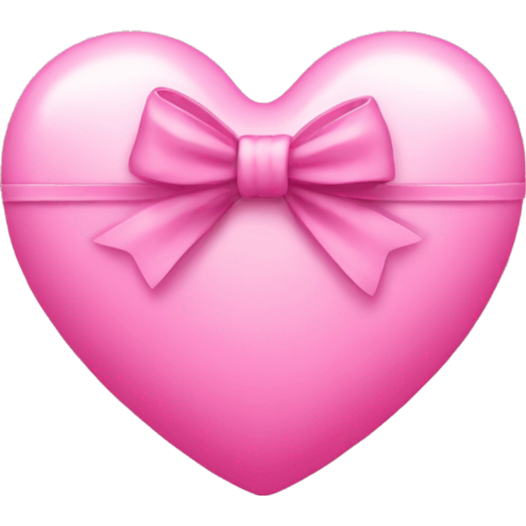 Pink heart  with bow inside  emoji