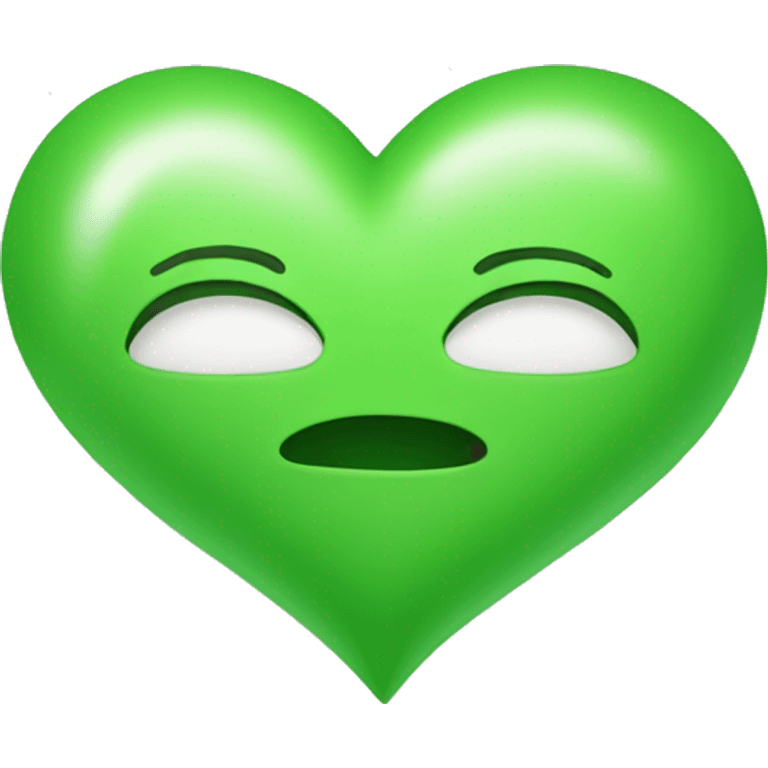 green color heart emoji