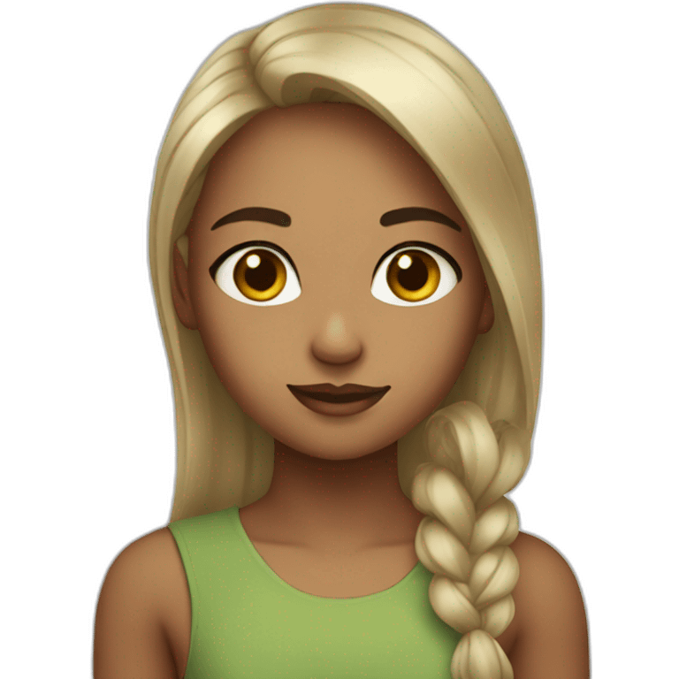 Cute female foy emoji