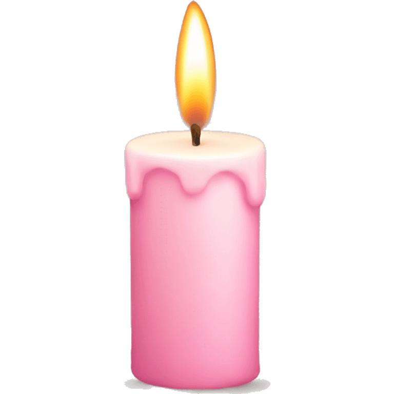 Pastel pink candle  emoji