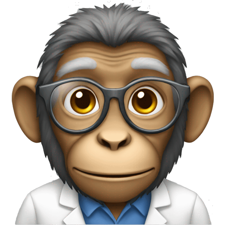 macaque scientist emoji