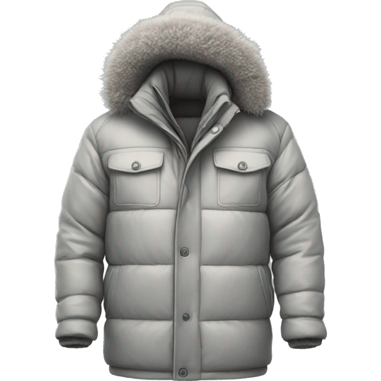 photorealistic winter jacket emoji