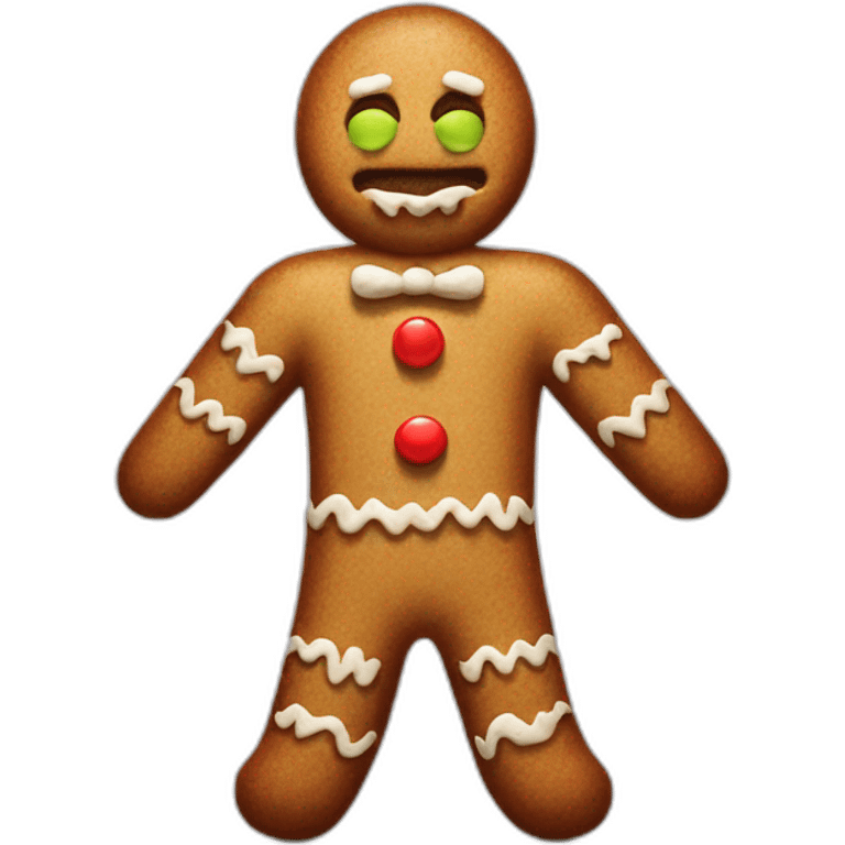 Sad gingerbread Man, shrek emoji