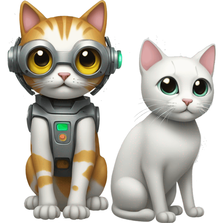 cat + robot emoji