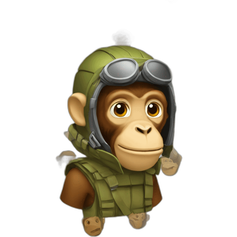 Monkey legionnaire emoji