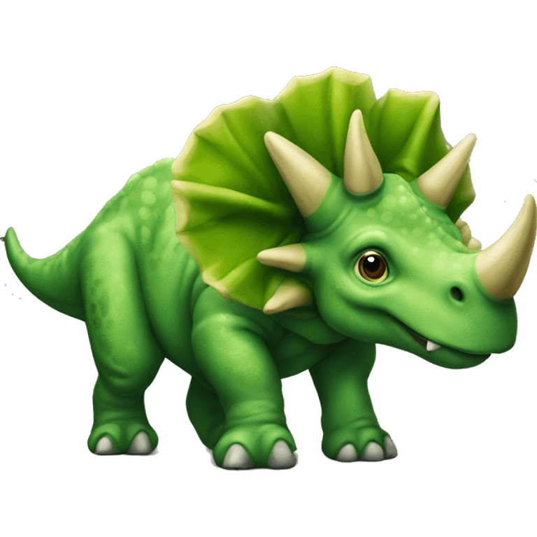 Green triceratops emoji