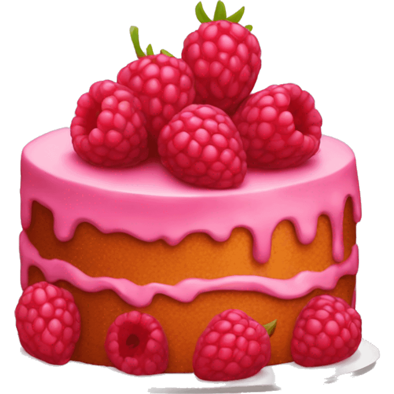 raspberry cake emoji