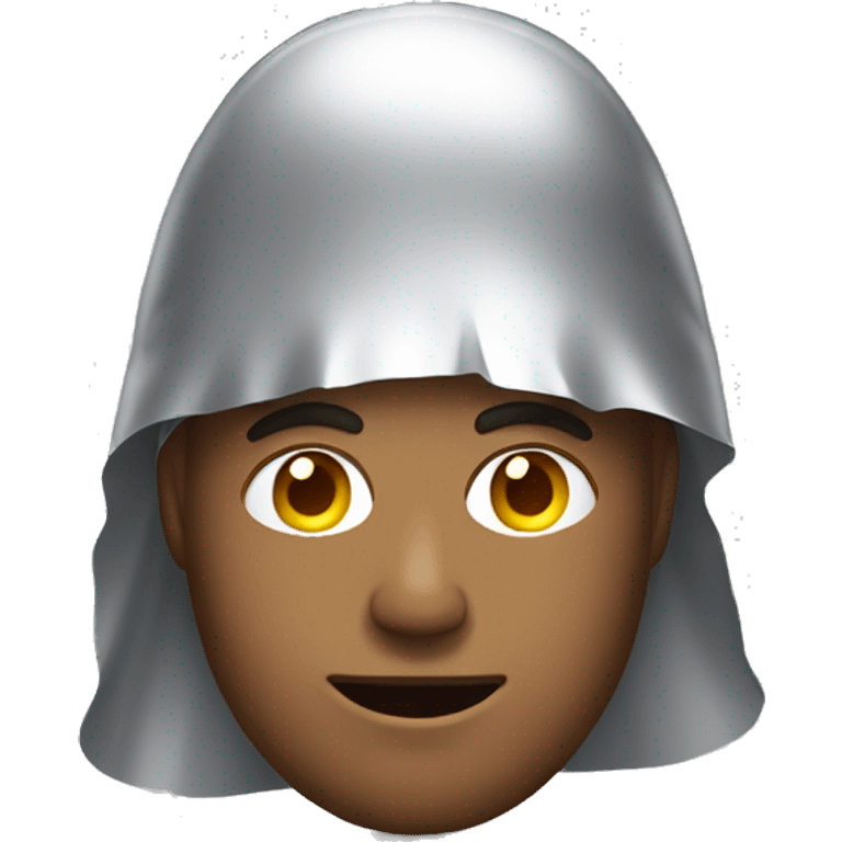 Man with tin foil hat emoji