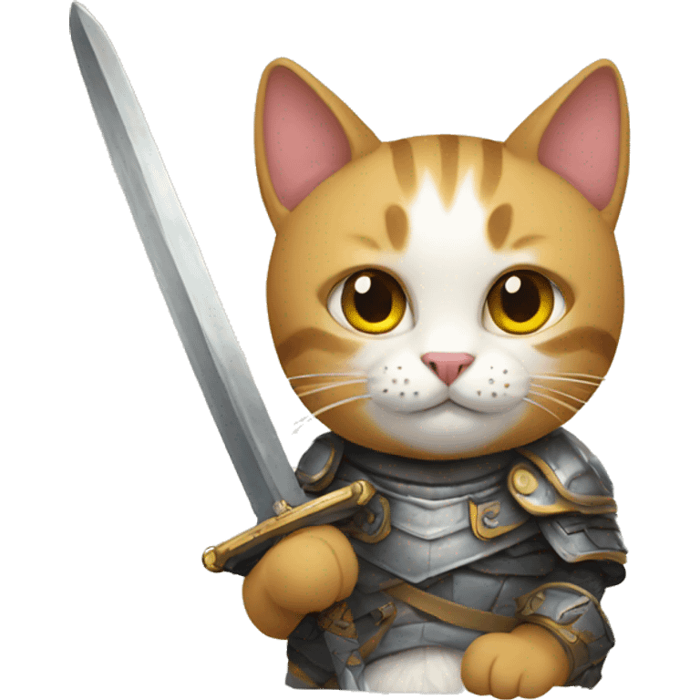 cat with sword emoji