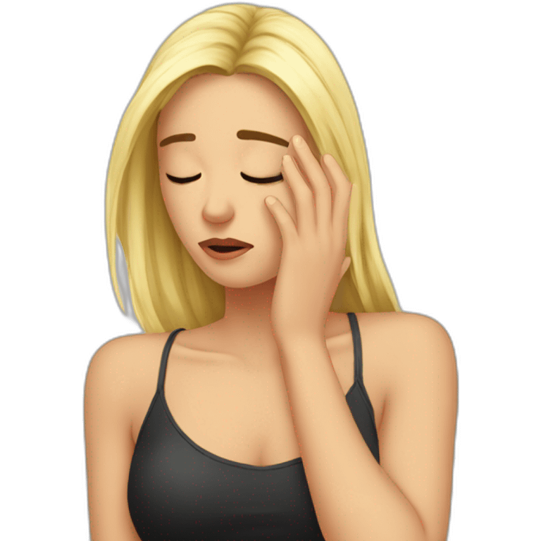 facepalm-girl-sexy-sad emoji