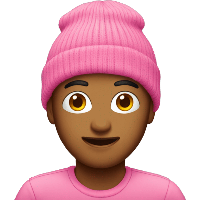 Pink beanie emoji