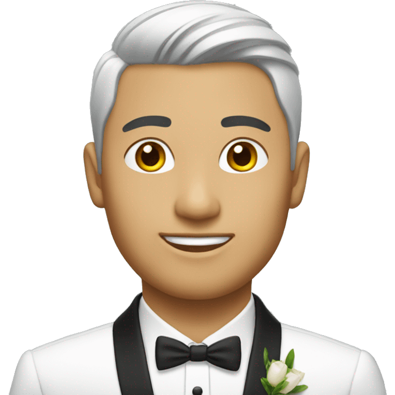 "An Asian groom." emoji