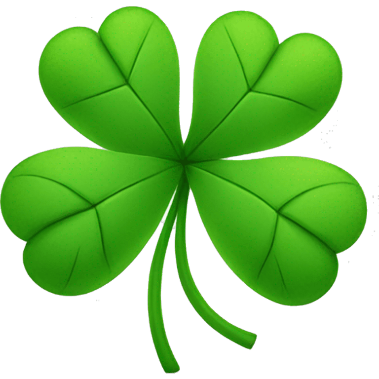 Clover with five leafs emoji