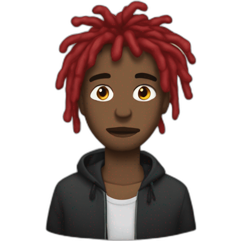 Carti with red dreads emoji