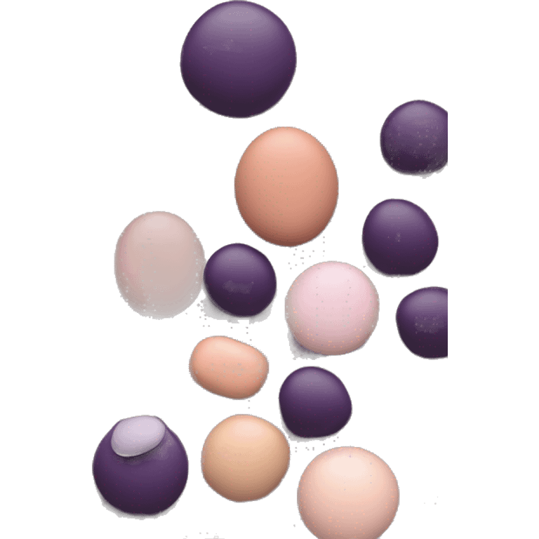 create emoji fo natural and sustainable materials, which is elegant and luxurious with warmth. brand colours are dark purple (#7b3f61), gray (#52504a), light pink (#f4eade), light gray (#e2ddd5), and peach (#c09a84) emoji