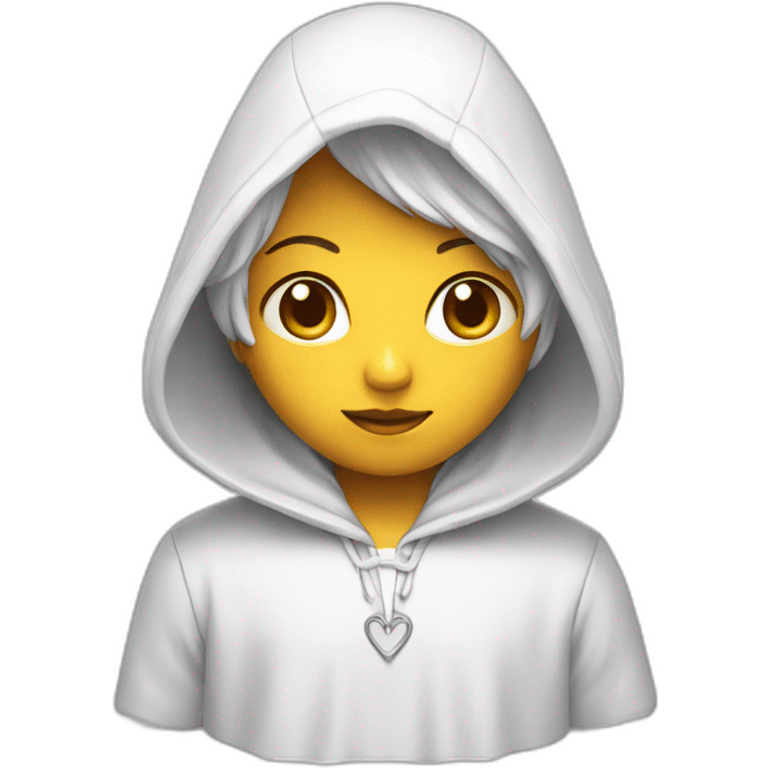 angel with hood front emoji