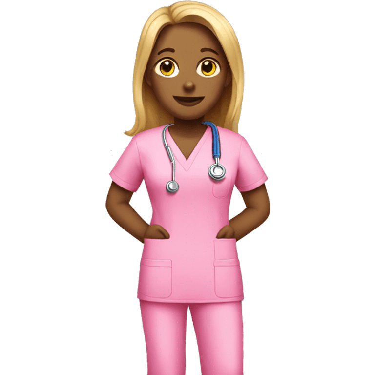 Pink medical scrubs  emoji