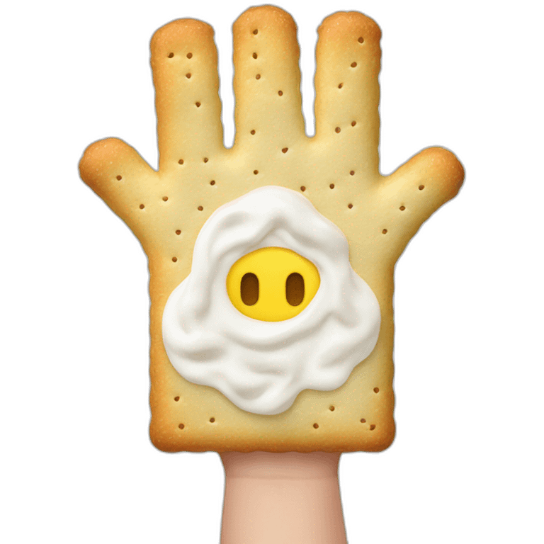 hand & finger shaped frosted poptart emoji