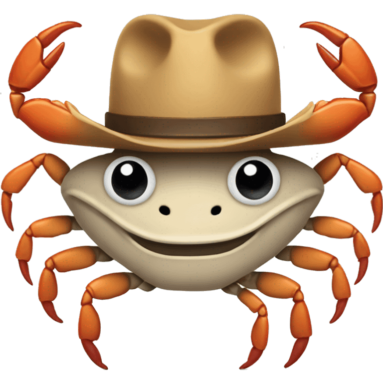 Crab wearing a cowboy hat  emoji