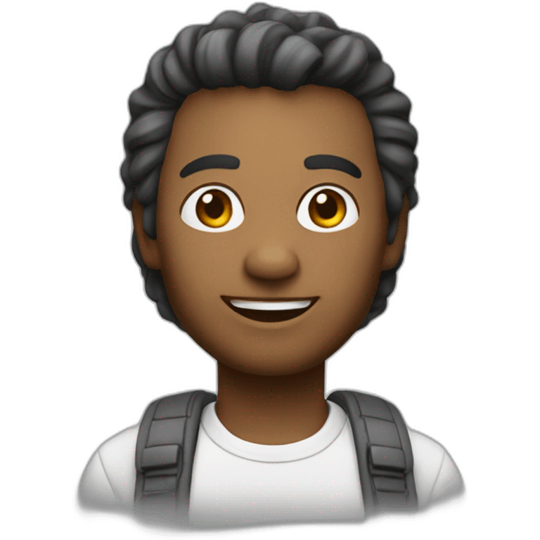 memoji of white tone developer with emoji