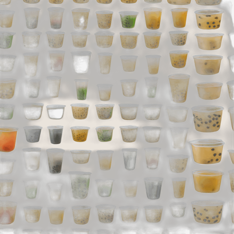 Stock of bubble teas emoji