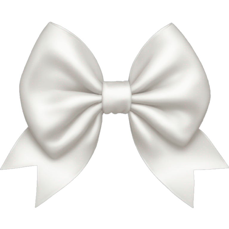 white satin bow emoji