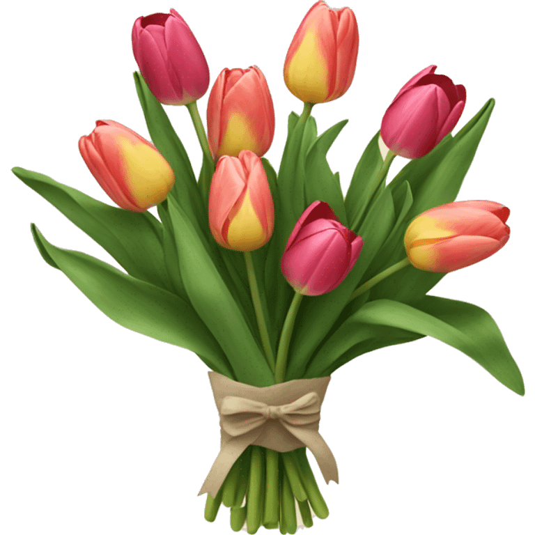 Bouquet of tulips emoji