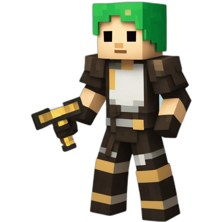 minecraft skin with a sword emoji