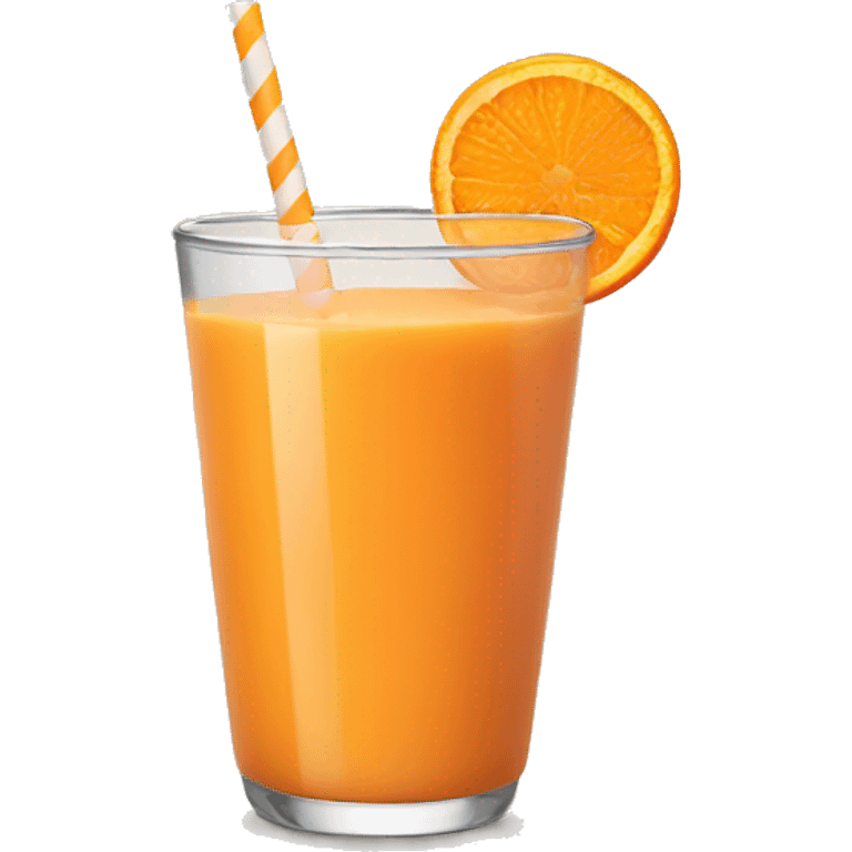 orange smoothie emoji