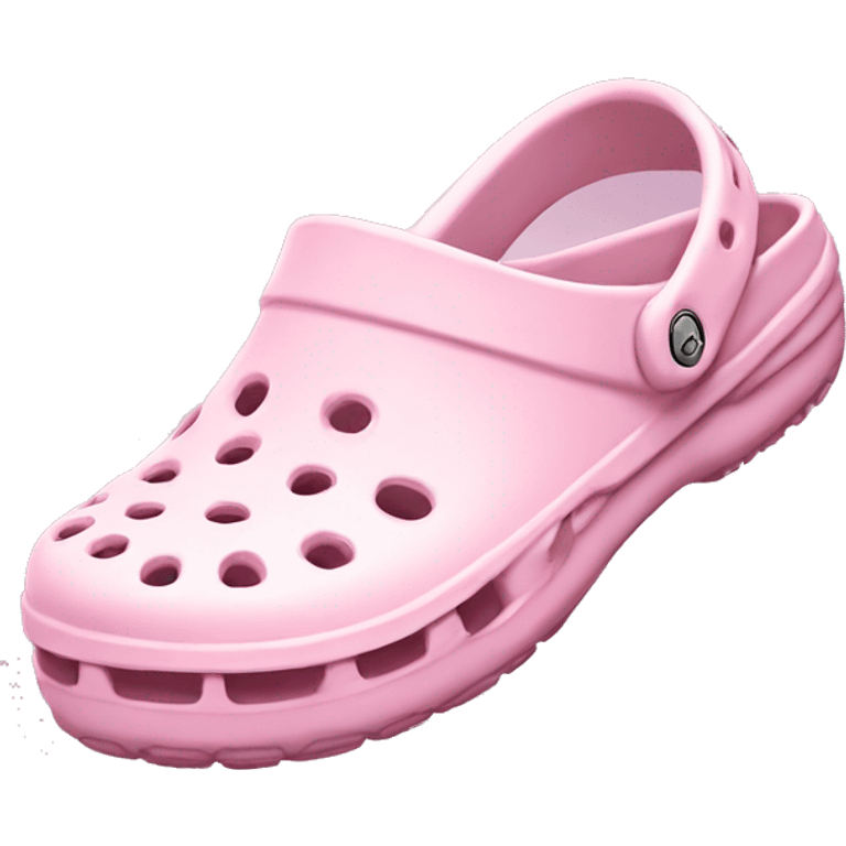 Light pink crocs shoe emoji