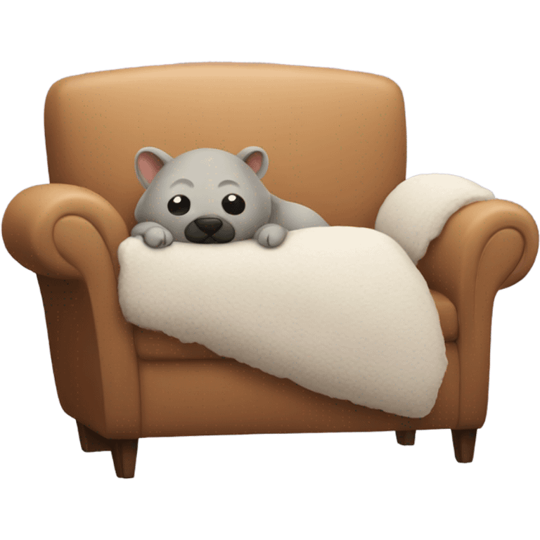 cozy indoor animal on couch emoji