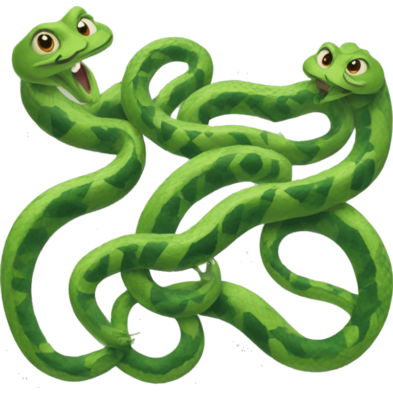 four snakes emoji