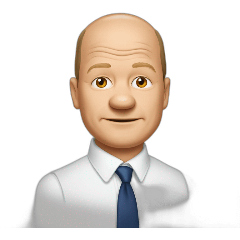 olaf scholz z plskiem piwem emoji