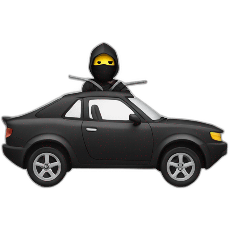 Ninja in a car emoji