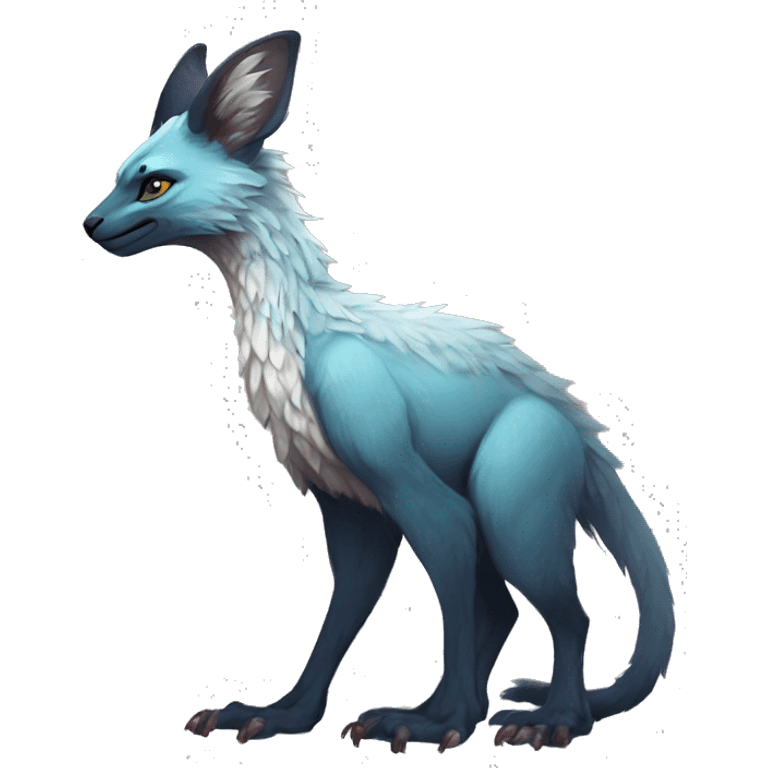 Modern Realistic Rare Fantasy Vernid-Trico-species by LiLaiRa full body emoji