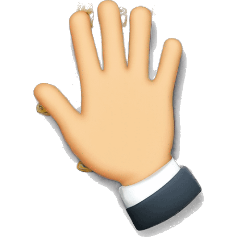 eine hand die mit fingern zählt 1 bitte im business stil emoji