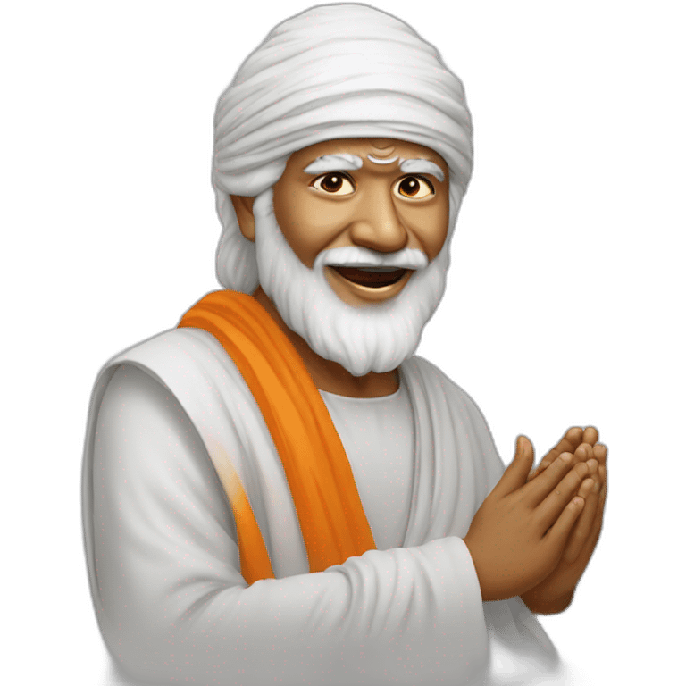 Sai Baba mewing emoji