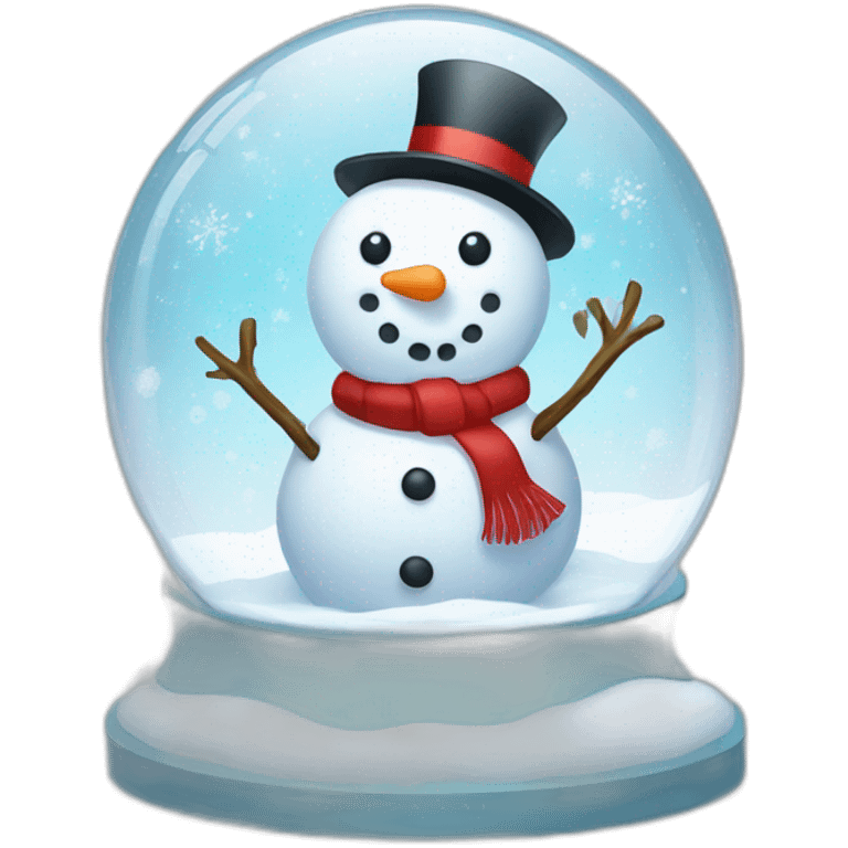 Snowman in Snow globe emoji