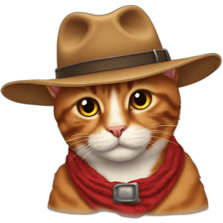 Red cow boy cat emoji