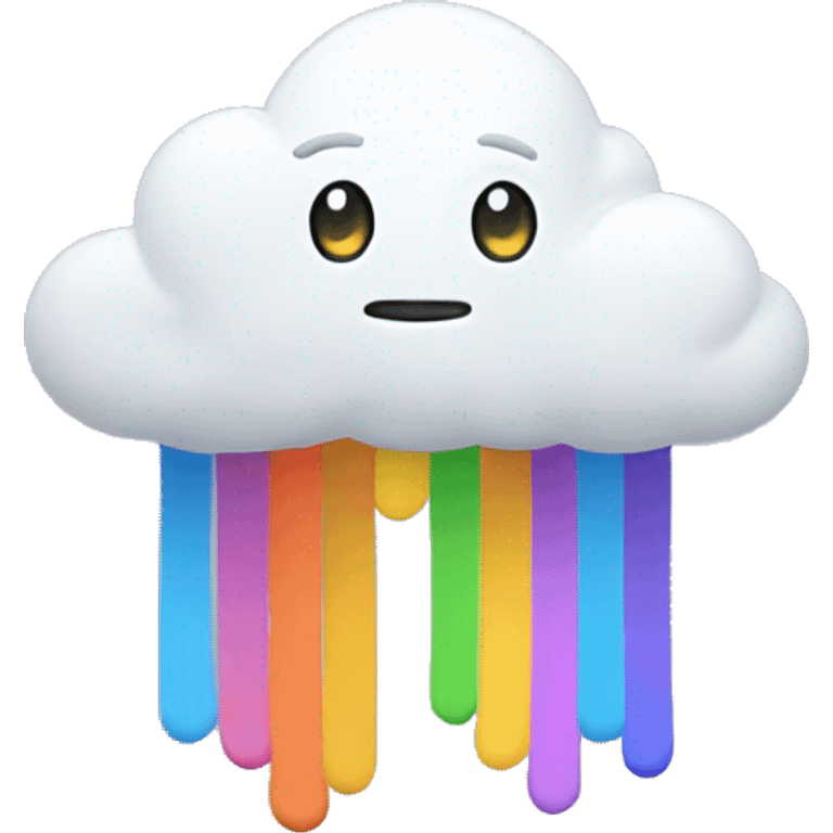 Nube con arcoíris  emoji