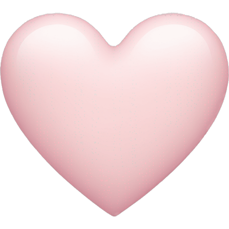 Pale pink heart emoji