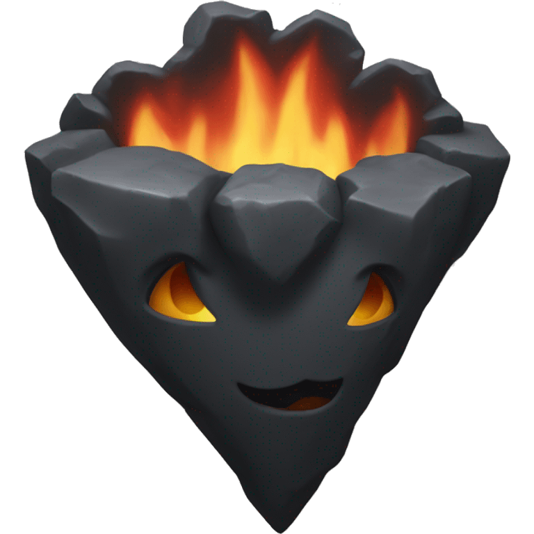 Black hearth with rrose sparks emoji