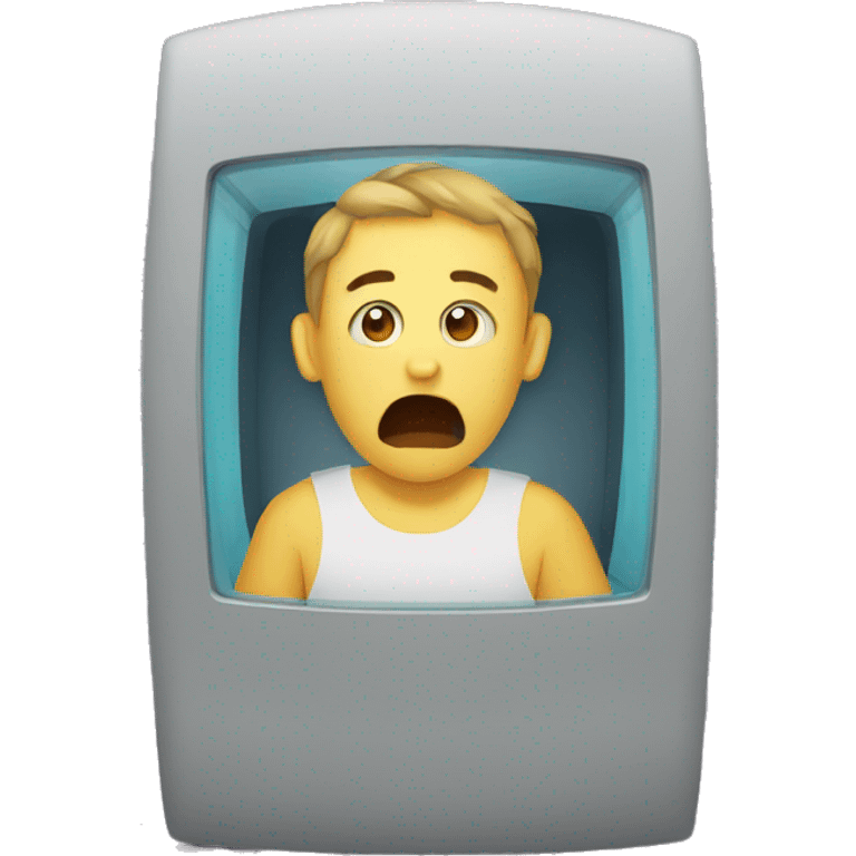 trapped inside computer emoji