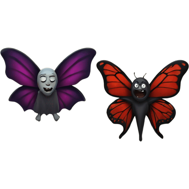 vampire and butterfly emoji