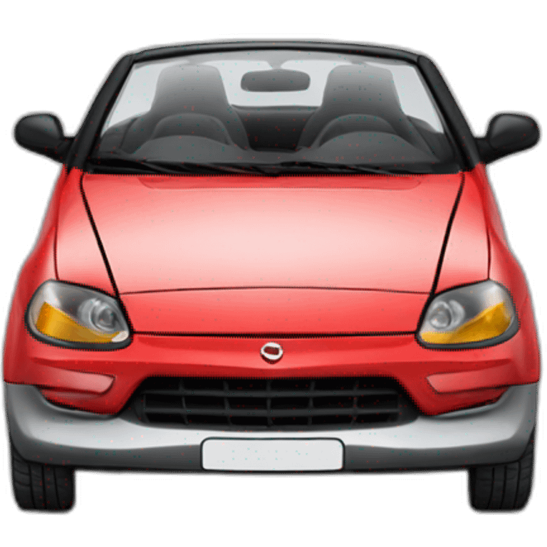 Opel Tigra rojo descapotable emoji